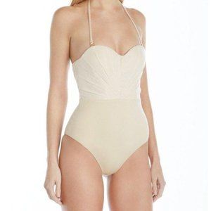 AMAIÒ Swim Nwt Amai Bardot Nude Bustier Onepiece Swimsuit Poshmark